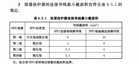 浪涌保護器用多少平方線？防雷器導線和地線用線標準!