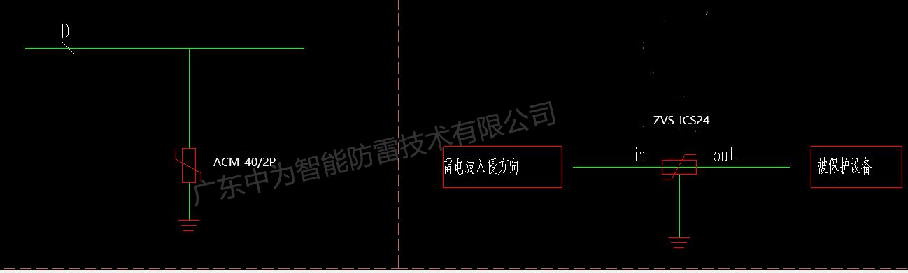 浪涌保護器的電氣符號是什么，在系統圖紙中怎么表示？