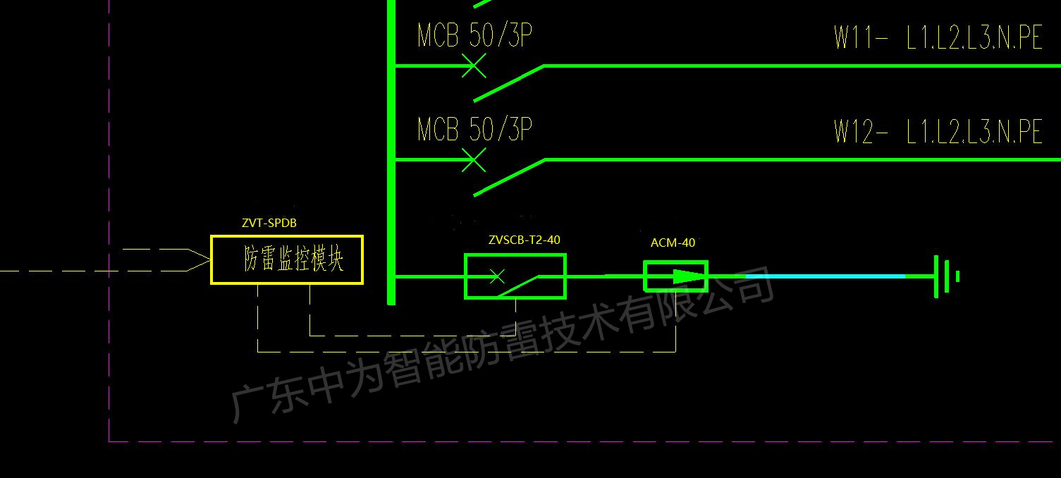 浪涌保護器的電氣符號是什么，在系統圖紙中怎么表示？