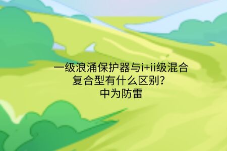 一級浪涌保護器與i+ii級混合復合型有什么區別？