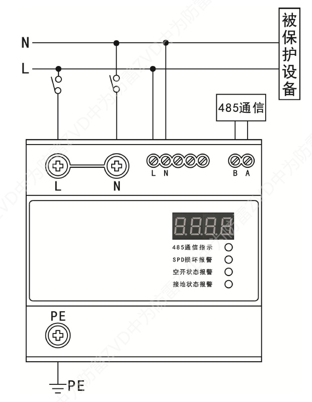 單相智能電源防雷器（SPD+監測一體化模塊）